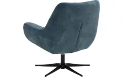 Goossens draaifauteuil kamille blauw stof - 8244657-goossens-kamille-fauteuil-stof-01