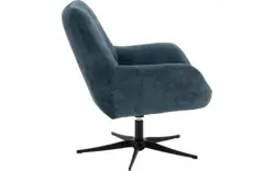 Goossens draaifauteuil kamille blauw stof - 8244657-goossens-kamille-fauteuil-stof-01