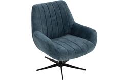 Goossens draaifauteuil kamille blauw stof - 8244657-goossens-kamille-fauteuil-stof-01