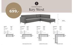 Goossens hoeksalon key west grijs stof - 8190586-367-01