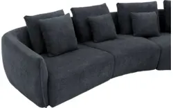 Goossens loungebank fay zwart stof - 8251167-goossens-fay-usc-bank-stof-zwart-01