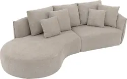 Goossens loungebank fay grijs stof - 8251201-goossens-fay-usc-bank-stof-grijs-01