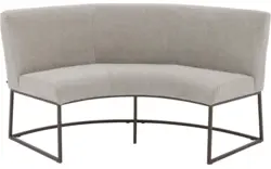 Goossens excellent eetbank tommie beige stof - 8251328-goossens-excellent-tommie-eetkamerstoel-stof-bruin-01