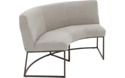 Goossens excellent eetbank tommie beige stof - 8251328-goossens-excellent-tommie-eetkamerstoel-stof-bruin-01