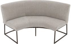 Goossens excellent eetbank tommie beige stof - 8251328-goossens-excellent-tommie-eetkamerstoel-stof-bruin-01