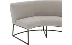 Goossens excellent eetbank tommie beige stof - 8251328-goossens-excellent-tommie-eetkamerstoel-stof-bruin-01