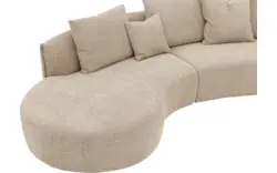 Goossens loungebank fay beige stof - 8251394-goossens-fay-bank-stof-bruin-01