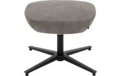 Goossens excellent voetenbank piemonte grijs leer - 8251509-goossens-excellent-piemonte-hocker-leer-01