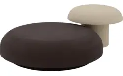 Goossens salontafel mushroom beige leefbeton - 8251552-goossens-mushroom-salontafel-leefbeton-01
