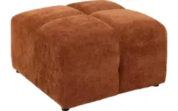 Goossens excellent voetenbank kubus bruin stof - 8251677-goossens-excellent-kubus-hocker-stof-01