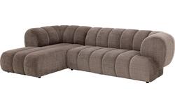 Goossens hoeksalon weave bruin stof - 8251717-gespiegeld-03