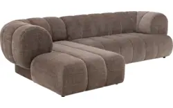 Goossens hoeksalon weave bruin stof - 8251717-gespiegeld-02