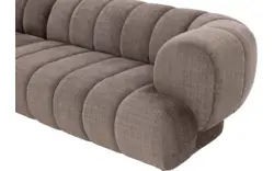 Goossens hoeksalon weave bruin stof - 8251717-gespiegeld-02