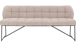 Goossens eetbank ronnie roze stof - 8252040-goossens-ronnie-eetkamerstoel-stof-roze-01