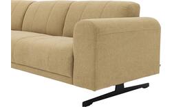 Goossens loungebank mellow geel stof - 8252090-goossens-mellow-bank-stof-geel-01