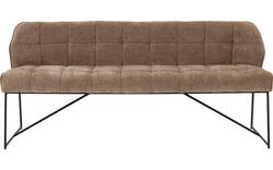 Goossens eetbank ronnie bruin stof - 8252096-goossens-ronnie-eetkamerstoel-stof-bruin-01