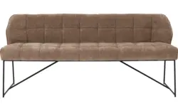 Goossens eetbank ronnie bruin stof - 8252096-goossens-ronnie-eetkamerstoel-stof-bruin-01