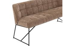 Goossens eetbank ronnie bruin stof - 8252096-goossens-ronnie-eetkamerstoel-stof-bruin-01