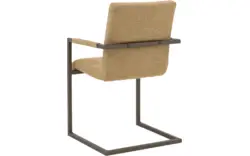 Goossens eetkamerstoel sturdy geel stof - 8252128-goossens-sturdy-eetkamerstoel-stof-geel-01