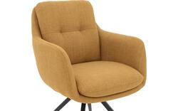 Goossens eetkamerstoel mirthe geel stof - 8252168-goossens-mirthe-eetkamerstoel-stof-geel-01