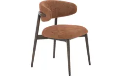 Goossens eetkamerstoel diede rood stof - 8252180-goossens-diede-eetkamerstoel-stof-bruin-01