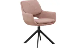 Goossens eetkamerstoel daisy roze stof - 8252188-goossens-daisy-eetkamerstoel-stof-roze-01