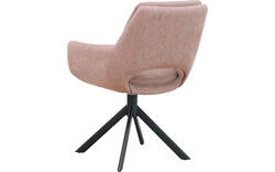Goossens eetkamerstoel daisy roze stof - 8252188-goossens-daisy-eetkamerstoel-stof-roze-01