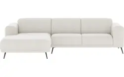 Goossens loungebank shallow wit stof - 8252322-goossens-shallow-bank-stof-wit-01
