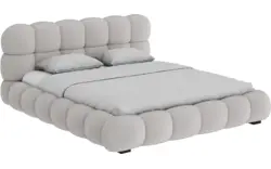 Goossens gestoffeerd bedframe cloud blauw stof - 8252394-goossens-cloud-bedframe-stof-01