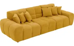 Goossens excellent zitbank kubus geel stof - 8252692-goossens-excellent-kubus-bank-stof-geel-01