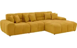 Goossens excellent loungebank kubus geel stof - 8252708-gespiegeld-02