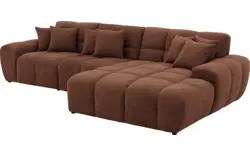 Goossens excellent loungebank kubus bruin stof - 8252710-gespiegeld-02