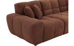 Goossens excellent loungebank kubus bruin stof - 8252710-gespiegeld-02
