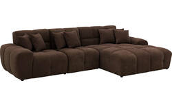 Goossens excellent loungebank kubus bruin stof - 8252711-gespiegeld-02