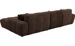 Goossens excellent loungebank kubus bruin stof - 8252711-gespiegeld-02