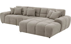 Goossens excellent loungebank kubus bruin stof - 8252713-gespiegeld-02