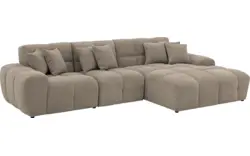 Goossens excellent loungebank kubus bruin stof - 8252714-gespiegeld-02