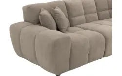 Goossens excellent loungebank kubus bruin stof - 8252714-gespiegeld-02