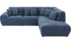 Stof fijn geweven blauw