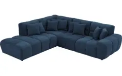Goossens excellent hoeksalon kubus blauw stof - 8252717-gespiegeld-02