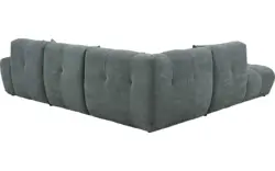 Goossens excellent hoeksalon kubus groen stof - 8252718-gespiegeld-02