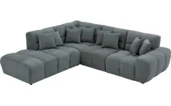 Goossens excellent hoeksalon kubus groen stof - 8252718-gespiegeld-02