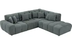 Goossens excellent hoeksalon kubus groen stof - 8252718-goossens-excellent-kubus-bank-stof-groen-01