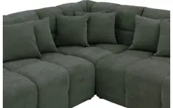 Goossens excellent hoeksalon kubus groen stof - 8252720-gespiegeld-02
