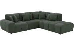 Goossens excellent hoeksalon kubus groen stof - 8252720-goossens-excellent-kubus-bank-stof-groen-01