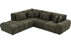Goossens excellent hoeksalon kubus groen stof - 8252722-gespiegeld-02