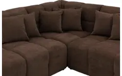 Goossens excellent hoeksalon kubus bruin stof - 8252727-gespiegeld-02