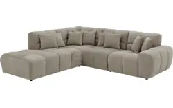 Goossens excellent hoeksalon kubus bruin stof - 8252729-gespiegeld-02