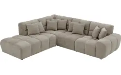 Goossens excellent hoeksalon kubus bruin stof - 8252729-gespiegeld-02