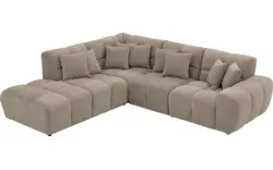 Goossens excellent hoeksalon kubus bruin stof - 8252730-gespiegeld-02